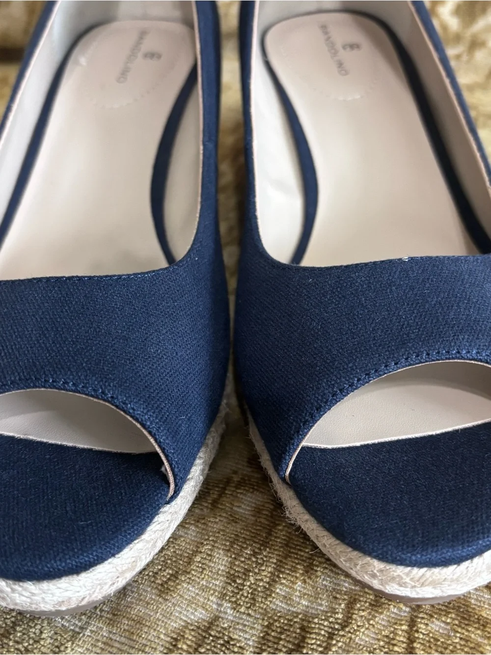 Bandolino Navy Espadrille New without Box Size 11